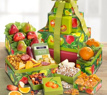 Succulent Fruit & Snacks Tower