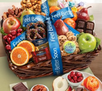 Feel Better Fruit & Sweets Gift Basket