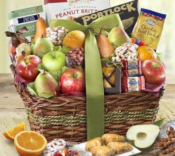 Kosher Fruit & Sweets Gift Basket