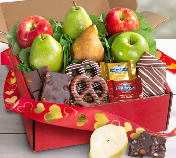 Valentine’s Enticing Fruit & Sweets Gift Box