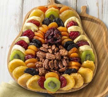 Plentiful Pear Server with Fruits & Nuts