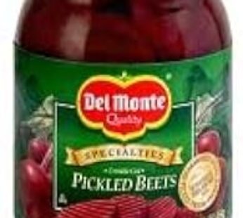 Del Monte Crinkle Cut Pickled Beets 16oz Glass Jar