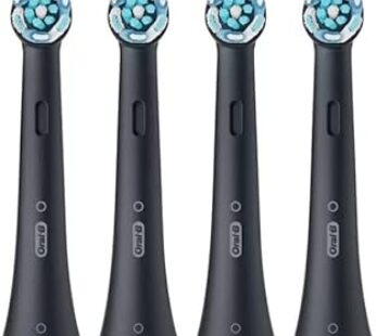 Oral-B iO Ultimate Clean Black Toothbrush Heads, Pack of 4 Counts