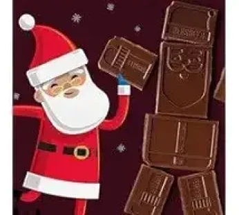 Christmas Milk Chocolate Build A Santa XL Bar 122g