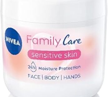 NIVEA Almond, Family Care Sensitive Moisturising Cream, Body Cream for Dry Skin, Sensitive Skin Mois