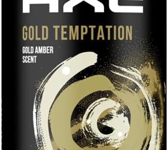 Axe Men Deodorant Body Spray for Long Lasting Odour Protection, Gold Temptation, 48 hours Irresistible Fragrance, 150ml