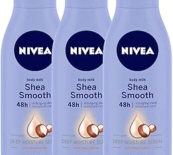 Nivea BODY ESSENTIALS SHEA_SMOOTH_MILK 200 ml (Pack of 3)