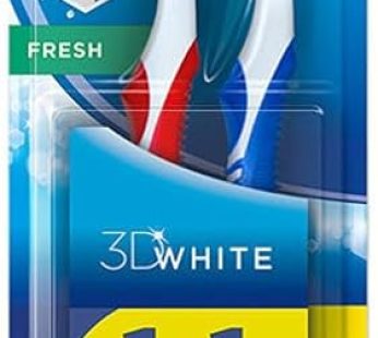 Oral-B 3D White Fresh Manual Toothbrush 40 Medium, Pack of 2