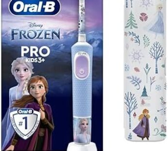 Oral-B Pro Kids Frozen Electric Toothbrush, Children from 3 Years, Includes Sensitiv+ Mode for Denta