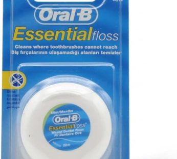 Oral-B Essential Waxed Mint Dental Floss, 50 m