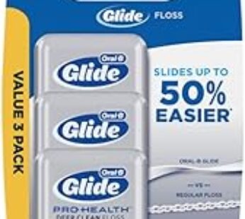 Oral B Glide Pro-Health Deep Clean Cool Mint Flavor Floss 40 M, 3 Count