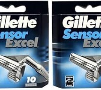 Gillette Sensor Excel Cartridges, 10 Count (Pack of 2)