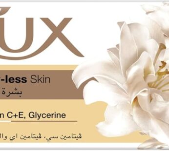 LUX Bar Soap for flaw-less skin, Lily, with Vitamin C, E, and Glycerine, 75g