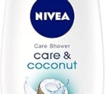 NIVEA Care & Coconut Shower Gel, Jojoba Oil, Coconut Scent, 250ml