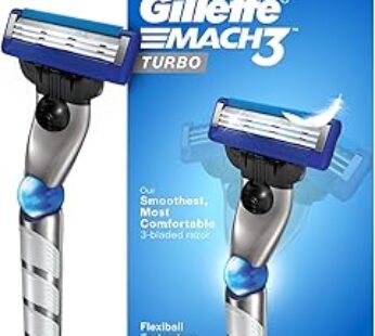 Gillette Men’s Mach 3 Turbo Razor with Flexball Technology