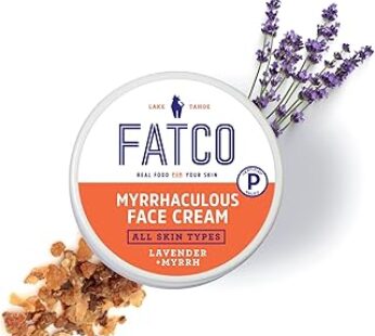 FATCO Myrrhaculous Face Cream, Anti-Aging, Tallow, All Natural, Paleo, Lavender & Myrrh Jar, 1 oz