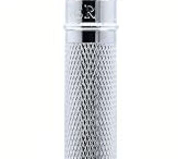 Edwin Jagger Double Edge Safety Razor, Knurled, Short Handle, 5 Blades