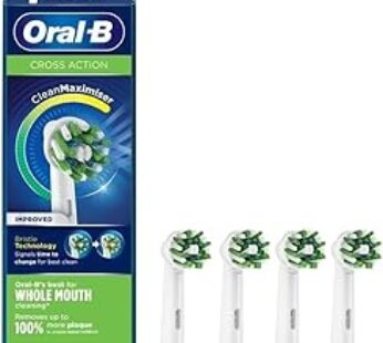 Oral-B Cross Action Replacement Brush Heads Eb50 – Pack Of 4