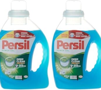 Persil Power Gel Liquid Laundry Detergent, With Deep Clean Technology, Pack of Two, 2 x 950ML