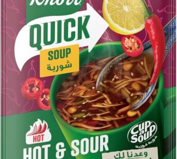 Knorr Quick, Packet Soup, for lunch, dinner or snacks, Hot & Sour, with No Added Preservatives, 19g