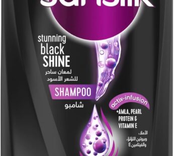 Sunsilk Shampoo, for long-lasting black hair, With Amla, Pearl Protein & Vitamin E, 700ml