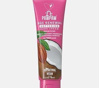 Dr.PAWPAW Age Renewal Softening- Cocoa & Coconut Hand Cream for Hands, Nails & Cuticles, Multitasking Softening, Nourishin…