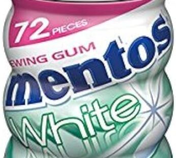 Mentos White Chewing Gum Spearmint Sugar Free 72pcs