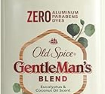 Old Spice GentleMan’s Blend Deodorant Eucalyptus with Coconut Oil, Aluminum Free, 3.0 oz