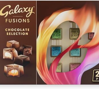 Galaxy Fusions Chocolate Selection 271.2g Chocolate Gift Box, 24 Pieces of Chocolate Covered Filling