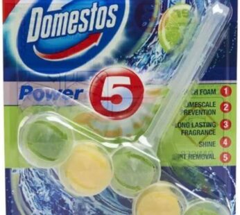 Domestos Power 5 Toilet Block Lime 55g Pack Of 2