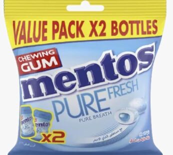 Mentos Pure Fresh Gum Freshmint Flavor Sugar Free 32 pcs x 2 Bottles