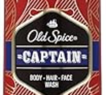 Old Spice Captain 3-in-1 Shower Gel & Shampoo for Men (400 ml), Body Hair Facial Cleansing Men, Long