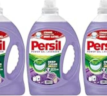 Power Gel Liquid Laundry Detergent with Deep Clean Technology, Lavender, 9 litres (3LX3 Pack), for P