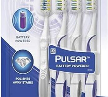 Oral-B Pulsar Vibrating Bristles Toothbrush (Medium, Pack of 4, Colors May Vary)