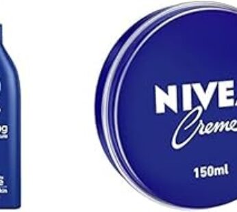 NIVEA Body Lotion Extra Dry Skin, Nourishing Almond Oil & Vitamin E, 625ml+ NIVEA Creme Moisturising