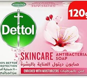 Dettol Skincare Anti-Bacterial Bathing Soap Bar for effective Germ Protection & Personal Hygiene, Protects against 100 ill…