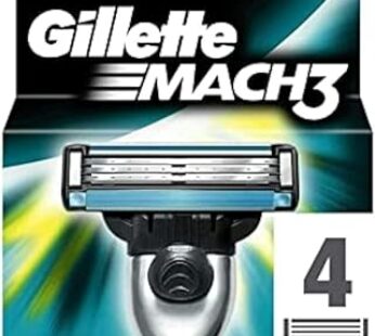 Gillette Mach3 Men’s Razor Blade Refills, 4 Count