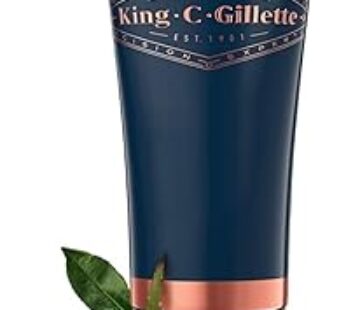 King C. Gillette Beard Care Shaving Gel Men (150 ml) with White Tea and Argan Oil for Ideal Beard Care, Shaving Gel, Gift …