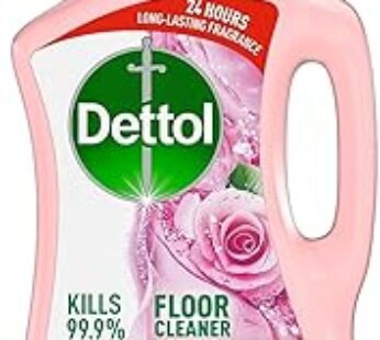 Dettol Rose Antibacterial Power Floor Cleaner with 3 times Powerful Cleaning (Kills 99.9% of Germs), 3L