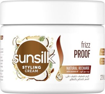 SUNSILK Hair Cream, To Fight Frizz & Nourish Hair, With Coconut Oil, Natural & Non Greasy, 275 ML