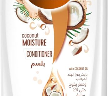 SUNSILK Natural Conditioner, for Deep Moisturizing of Dry Hair, Coconut Moisture, 24hr Fragrance Blo