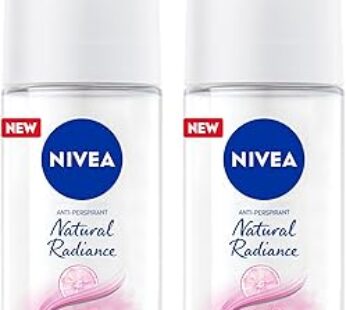 NIVEA Antiperspirant Roll-on for Women, 48h Protection, Natural Radiance, 2x50ml