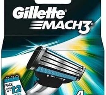 Gillette MACH 3 BLADES, Pack of 4