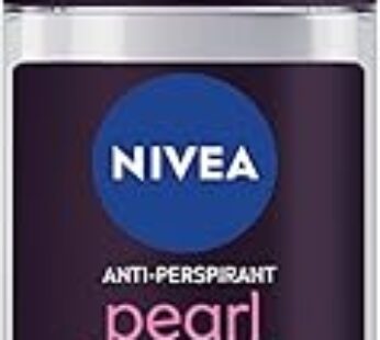 NIVEA Antiperspirant for Women, Pearl & Beauty, Black Pearl & Perfume Oils, Roll-on 50ml