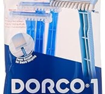 Dorco Single Blade Body Men’s Disposable Razors, 3 Count ‘ 1 Units,Foam Scraper for Beard Shaping,Ch