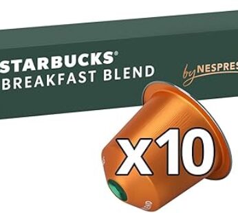 Starbucks Breakfast Blend by Nespresso Capsules, 56g