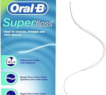 Oral B SuperFloss Super Dental Floss for Braces Bridges