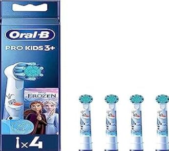 Oral-B Pro Kids Electric Toothbrush Head, With Disney Frozen Characters, Extra Soft Bristles, For Ag