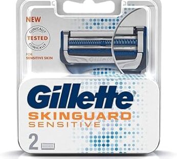 Gillette SkinGuard Sensitive Razor Blades for Razors, 4 Replacement Blades for Men’s Wet Razors with