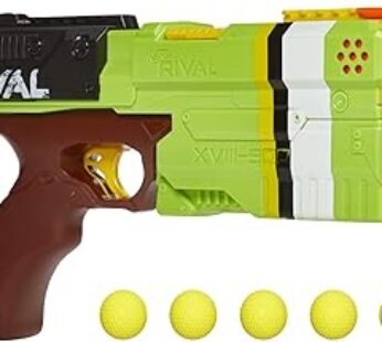 NERF Rival Kronos XVIII-500 Blaster, Breech-Load, 5 Rival Rounds, Spring Action, 90 FPS Velocity, Gr